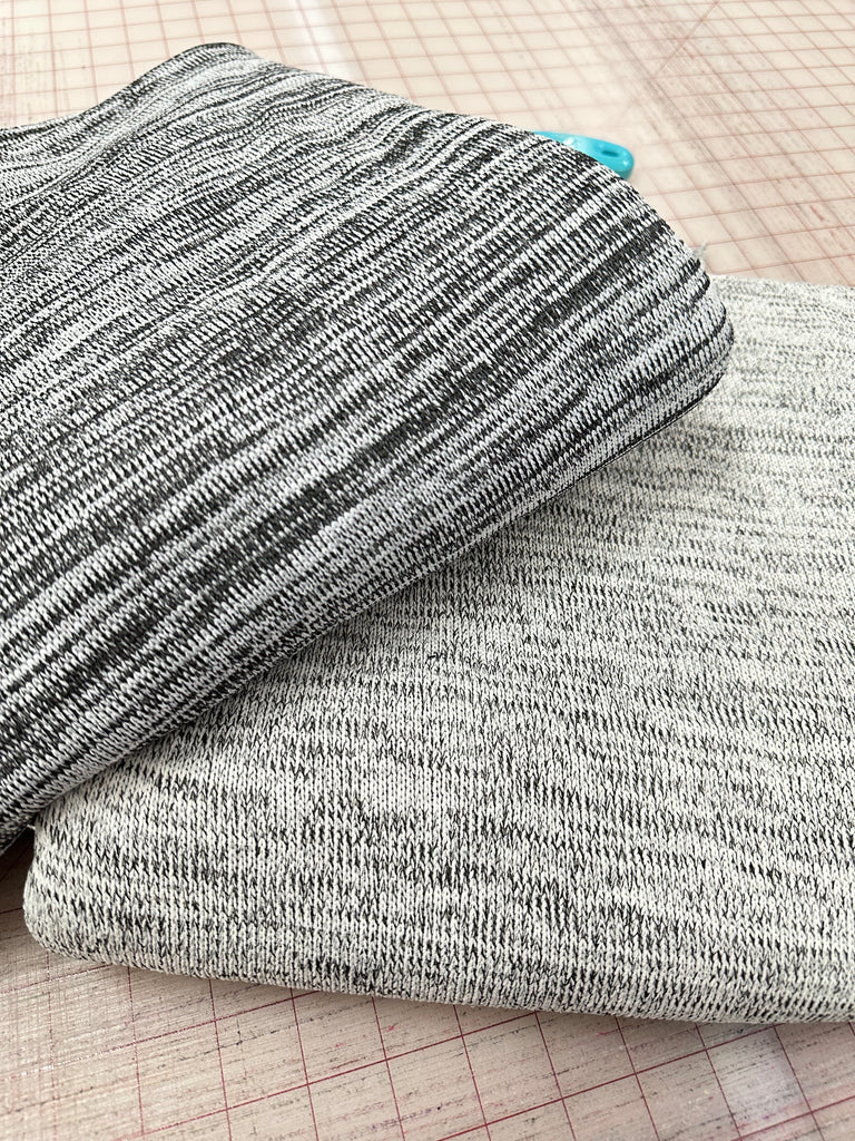 Thick heathered grey sweater knits 2.5 yard cuts