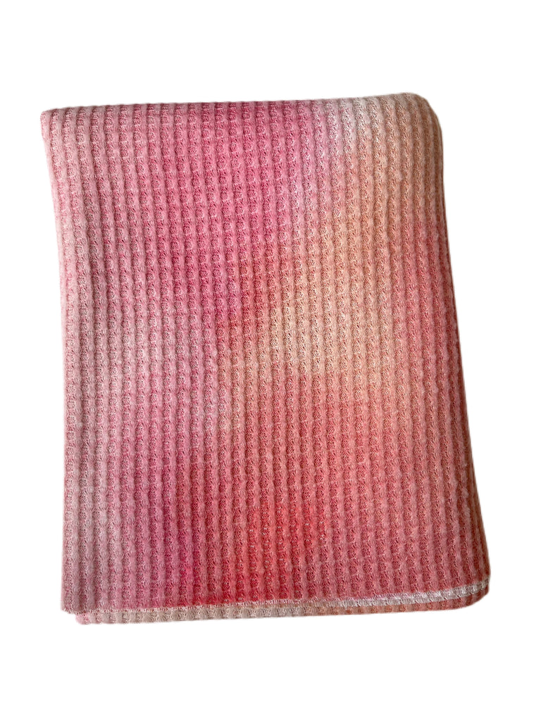 Brushed Waffle Knit Tie Die peach and pink - Sincerely Rylee