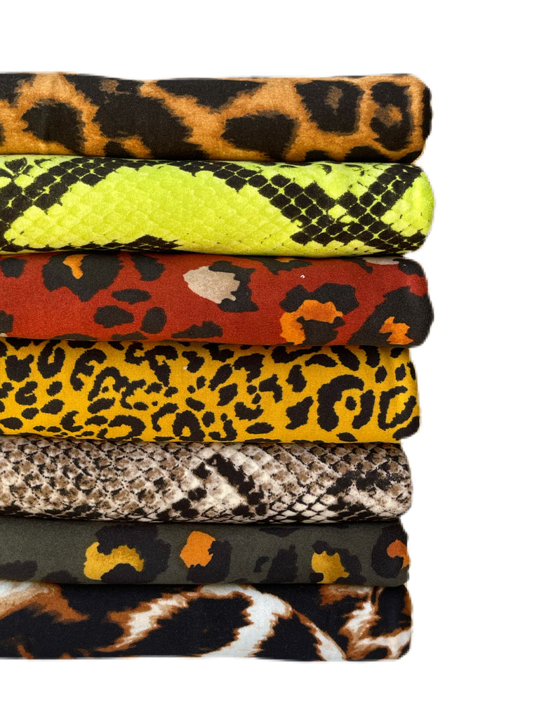 Animal print brushed poly knits - Sincerely Rylee
