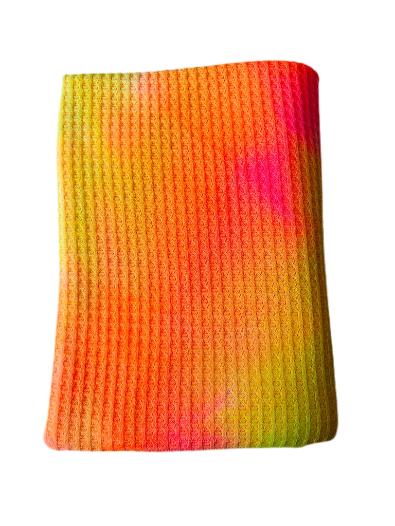 Neon pink and orange waffle knit - Sincerely Rylee