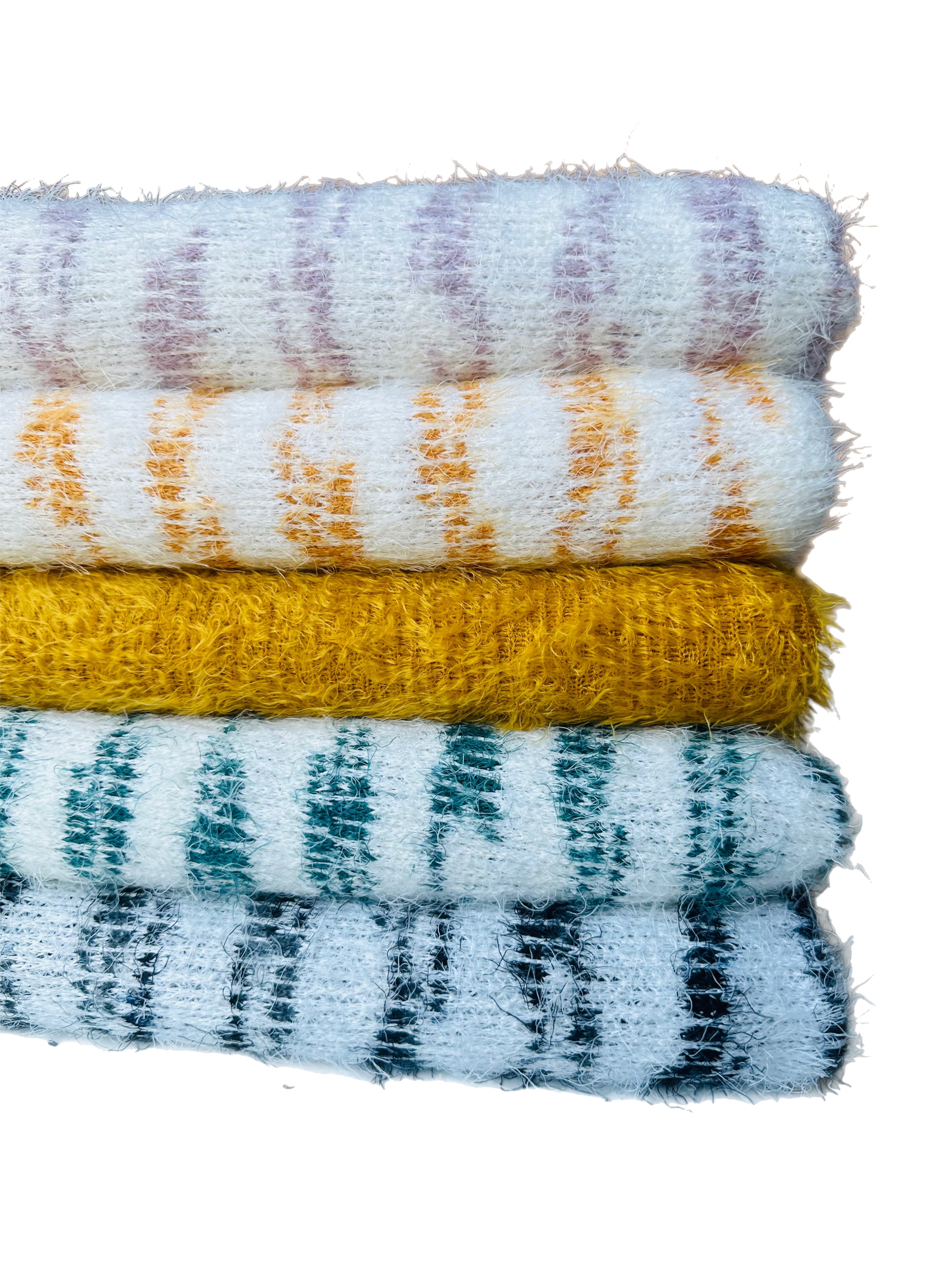 【SCENERITY】Tez mohair knit SPRAY-EFFECT MOHAIR V-NECK JUMPER - BLUE | COS