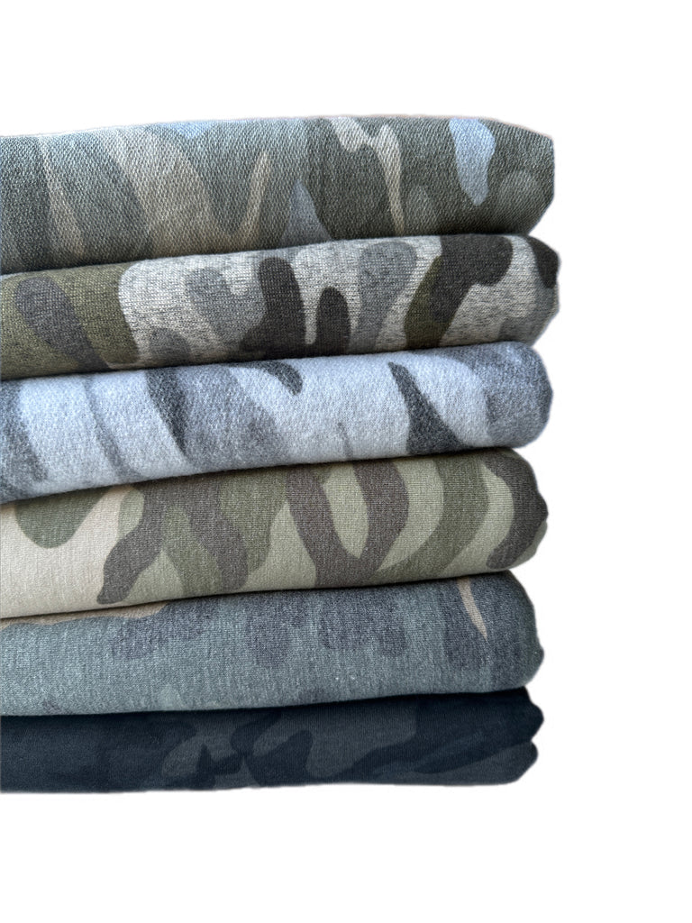 #11 camo mixed knit bundle 10 yards total