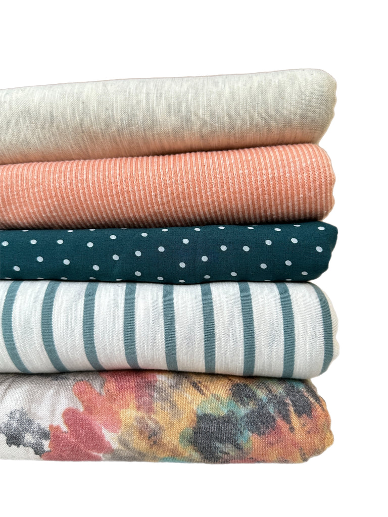 #1 mixed knit bundle 10 yards total 1 woven