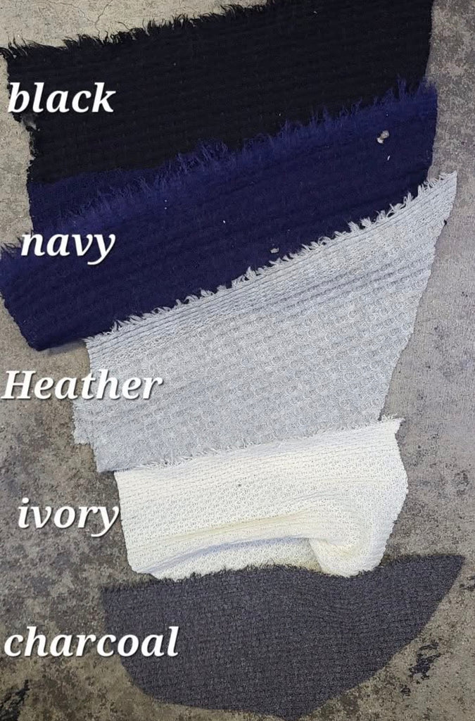 Waffle Sweater knit solids