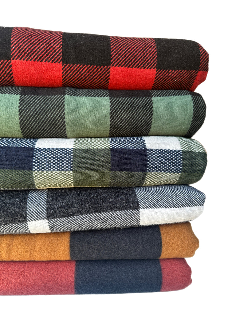 Plaid sweater knit