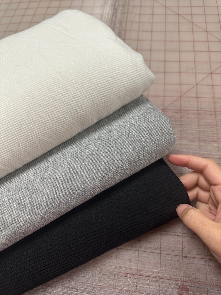 Rib knit bundle 10.5 yards total
