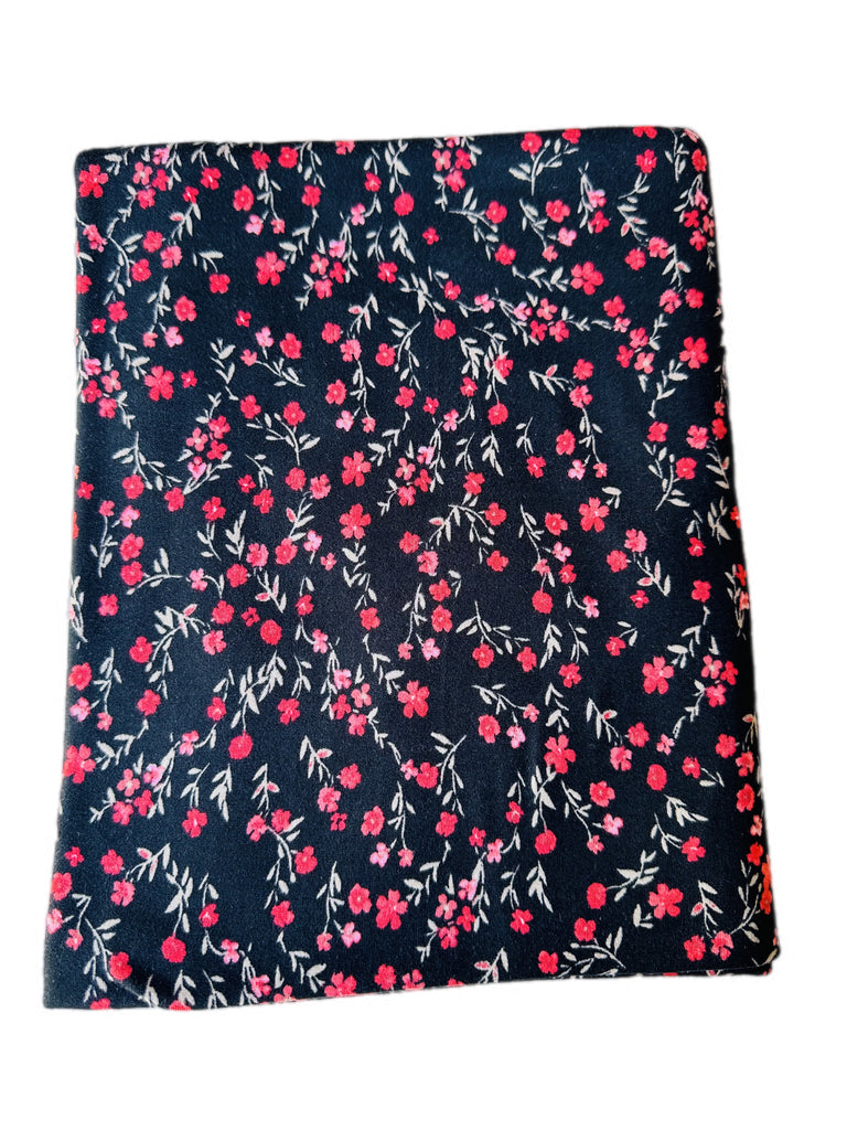 Ruby brushed poly knit floral