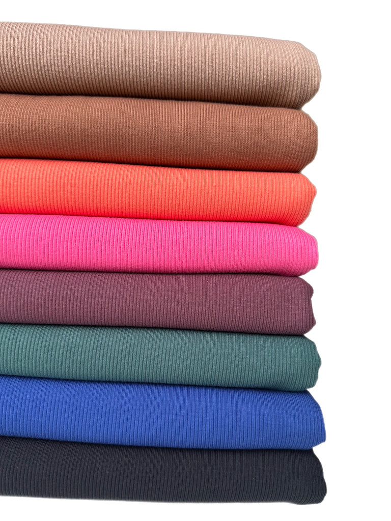 Cotton Lycra Rib Knit Solids