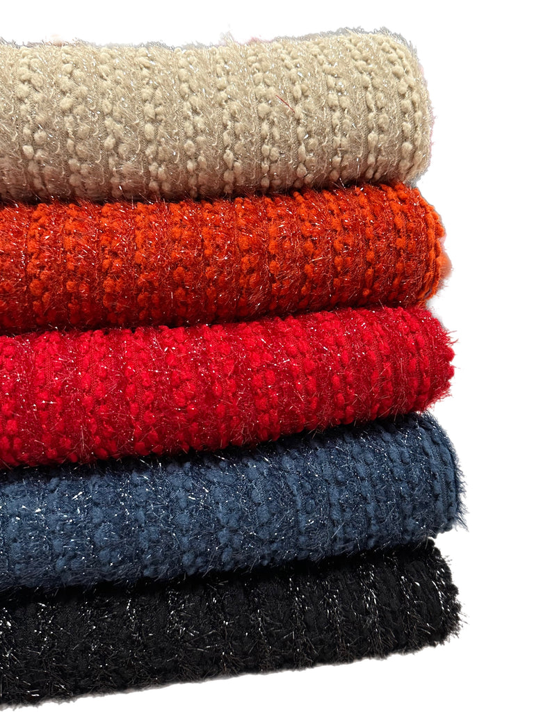 Puckered sweater knits