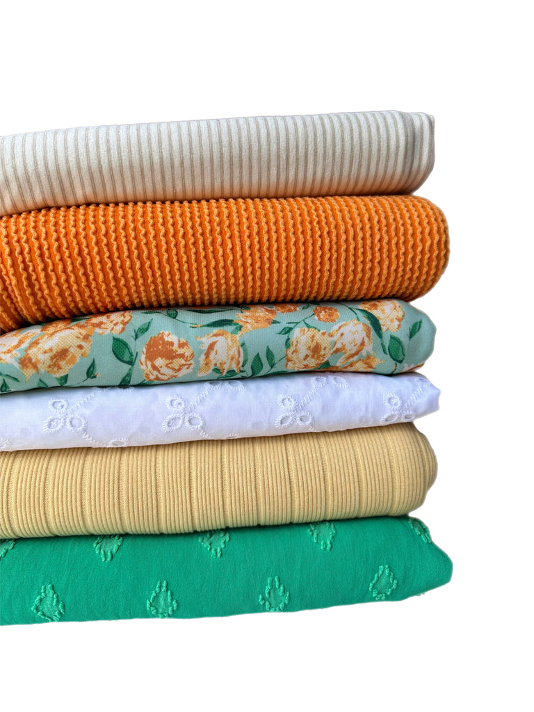 #6 mixed knit and woven bundle 10 yards total