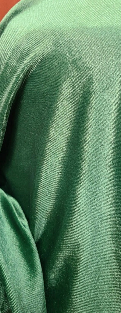Green velvet knit