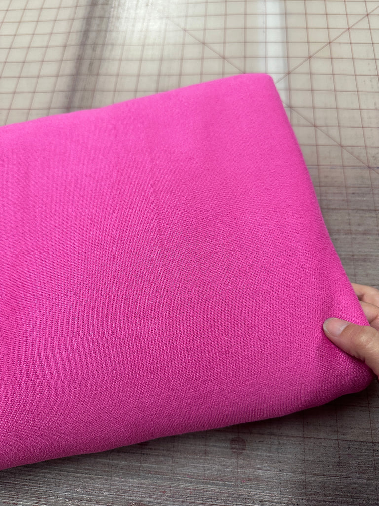 Pink cashmere hacci knit