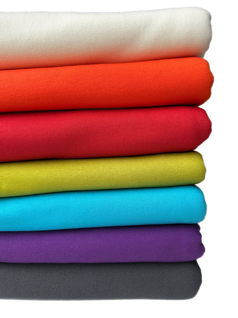 Cotton-Poly Brushed French Terry – Solid Collection knit