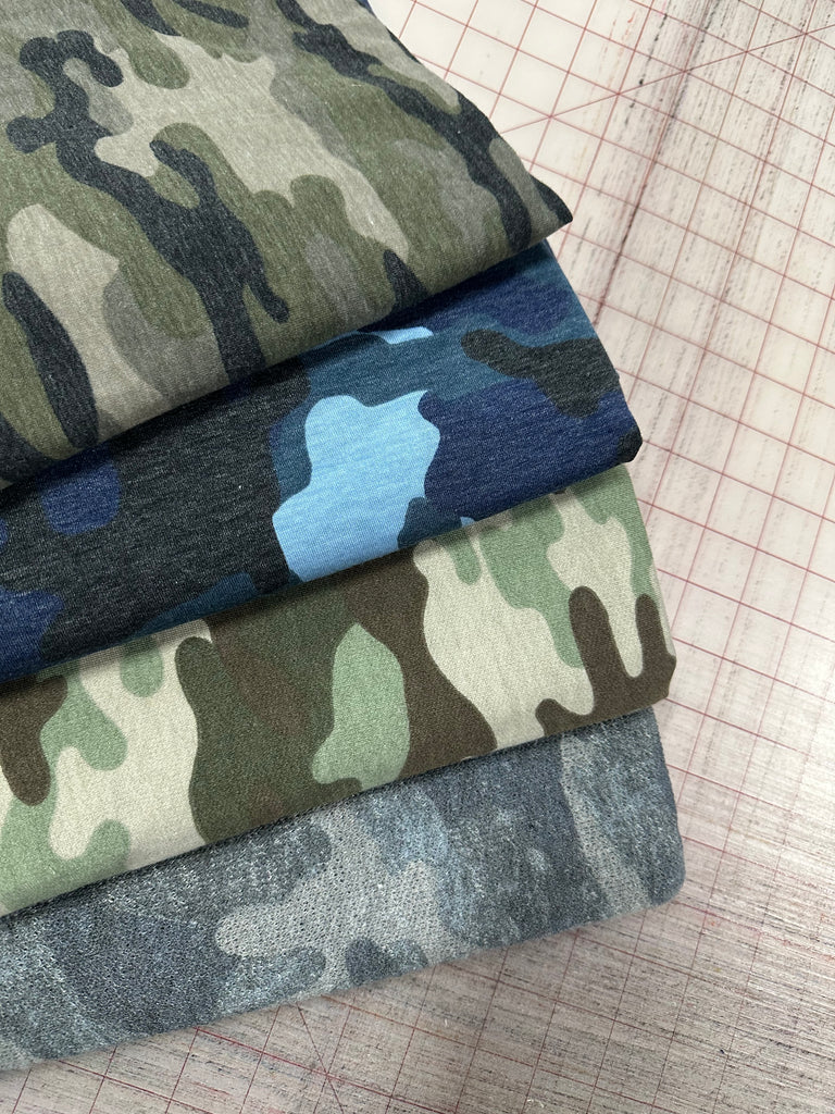 Camo knit bundle 6 yards total