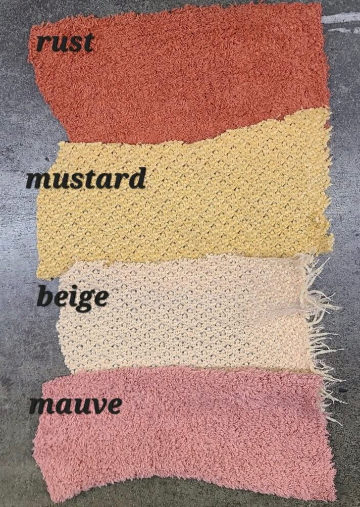 Belle and sugar pop chenille cozy sweater knits