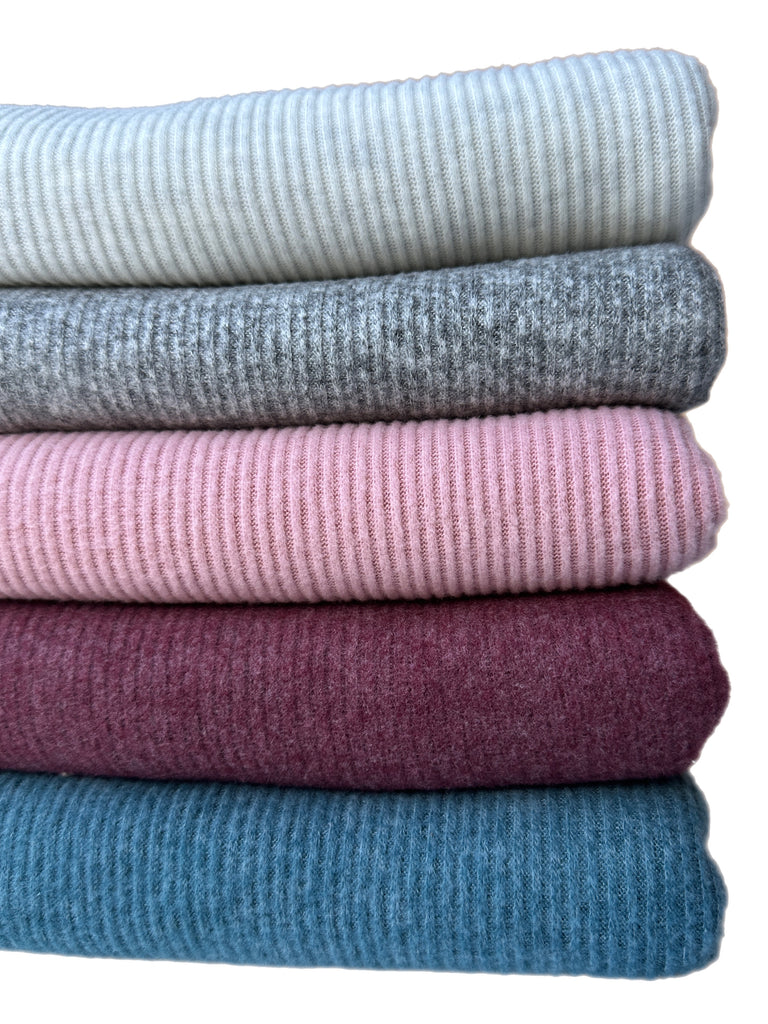 #7 ribbed sweater knit bundle 10 yards total