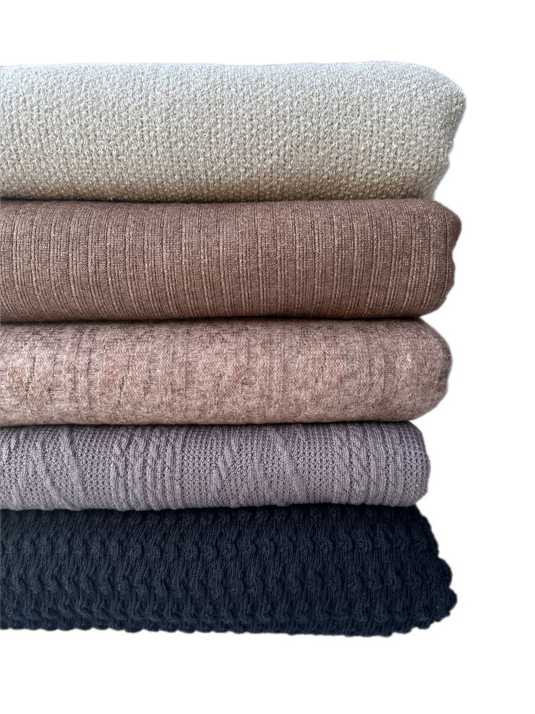 #16 sweater knit bundle thicker cuts! 10 yards total