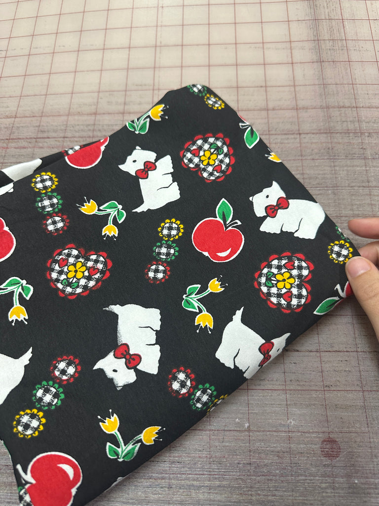 Cute puppies cotton Lycra knit