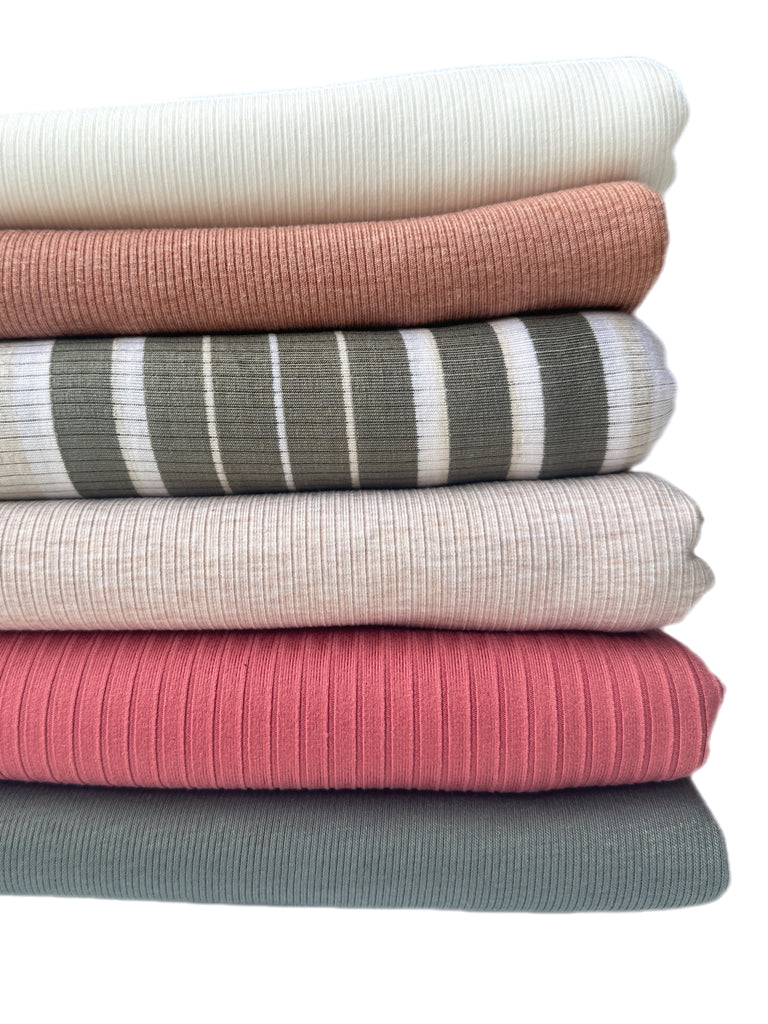 #5 rib knit bundle 10 yards total