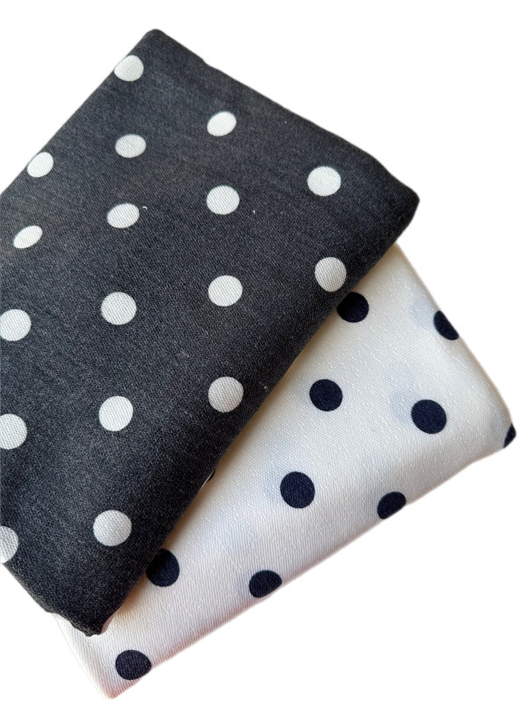 Polkadot reverse French terry knit