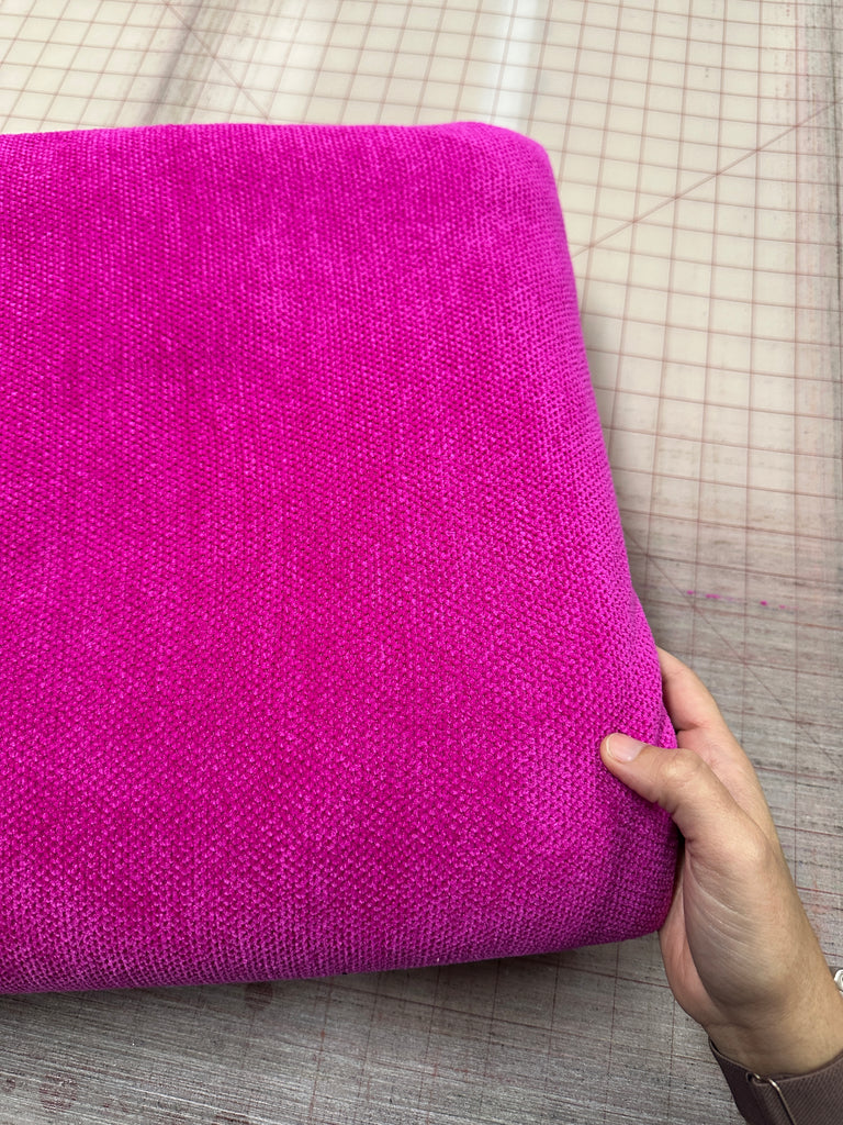 Chenille magenta sweater knit