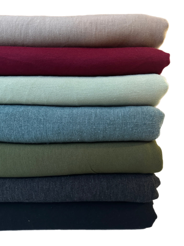 French terry solid knit