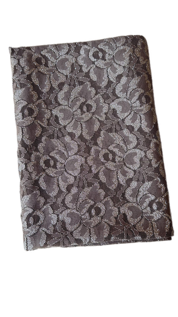 Mocha Floral lace knit