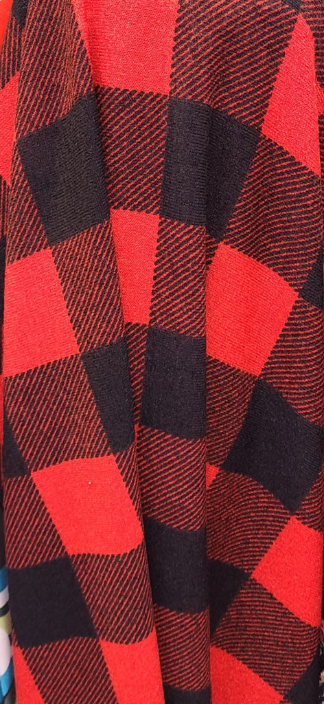 Buffalo plaid hacci knit (preorder arrives end of next week roughly)