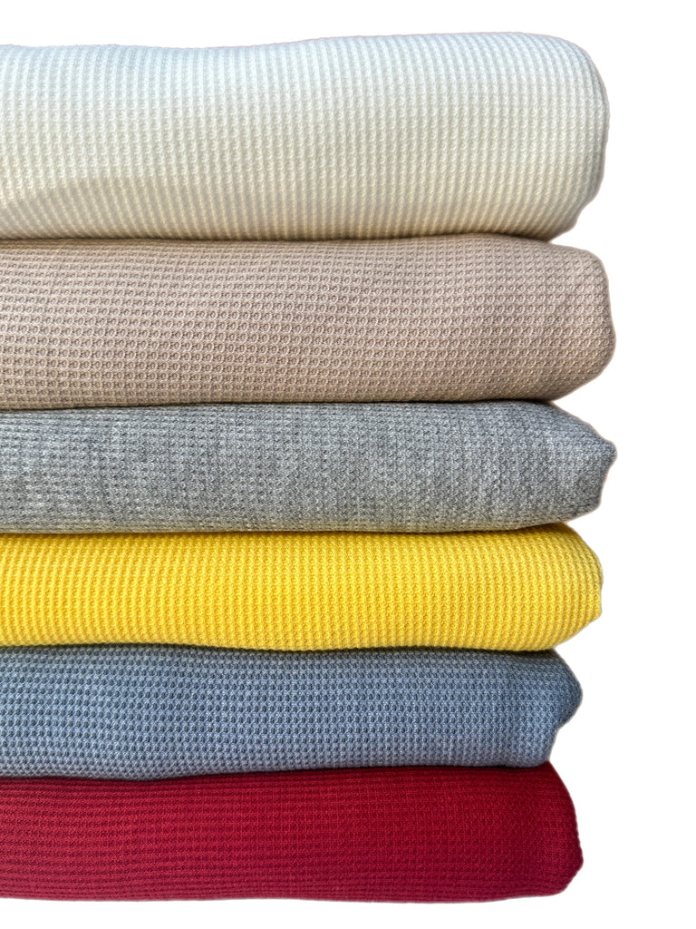 Thermal knit solids sweater knits