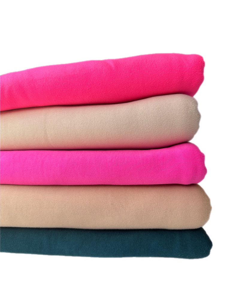 #2 brushed poly solid knit bundle 8 yards total