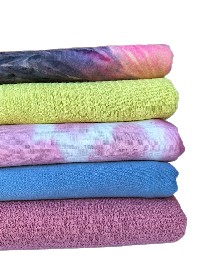 #2 sweater knit bundle and one brushed poly 10 yards total