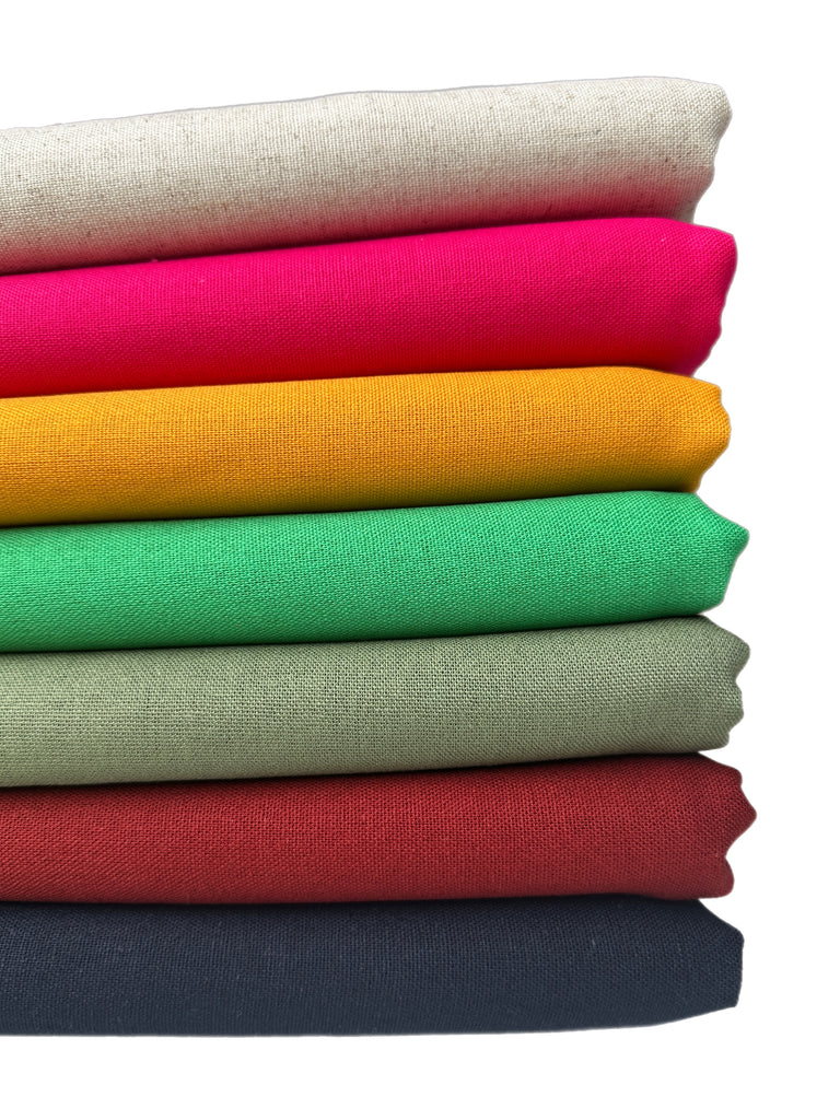 Linen rayon solid wovens