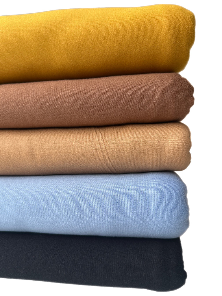 #4 brushed poly solid knit bundle 8 yards total