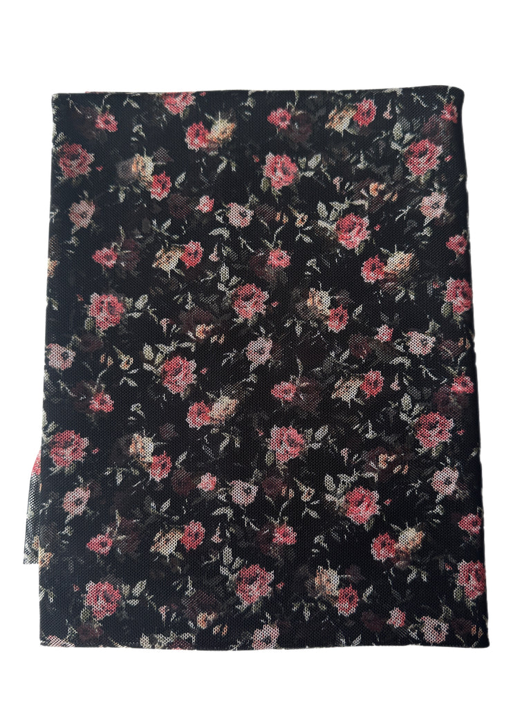 90s floral mesh knit