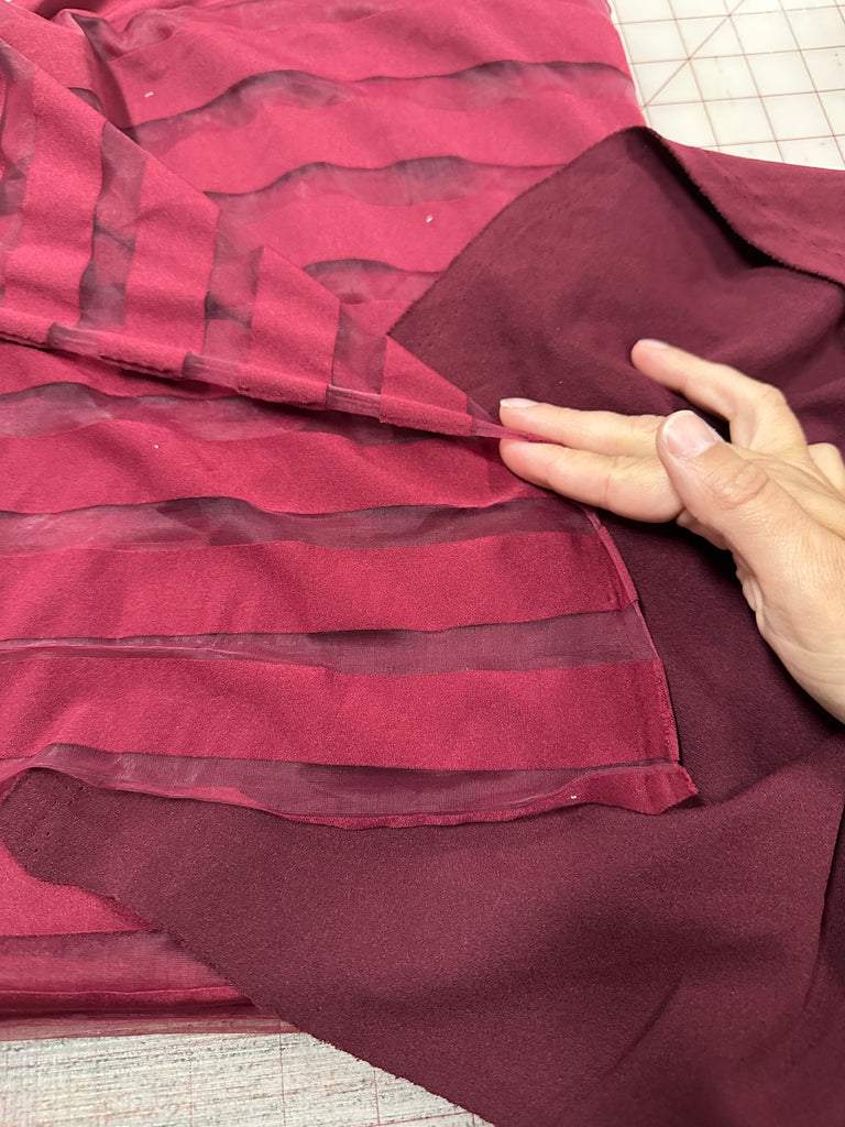 Burgundy bundle 6 yards total