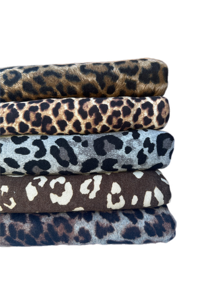 #7 mixed knit animal print bundle 10 yards total