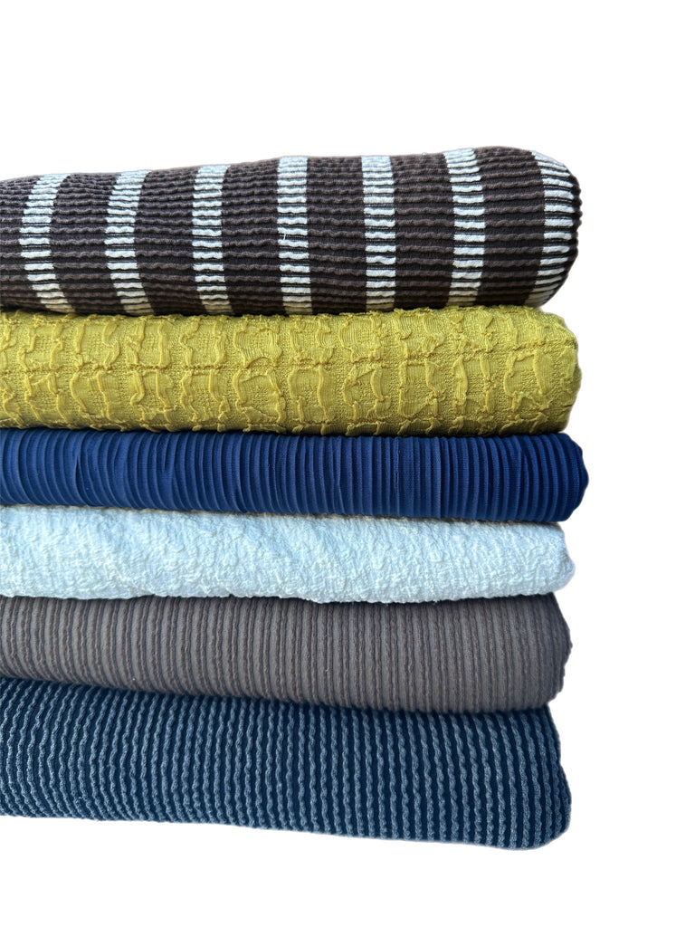 #7 textured knits 10 yards total