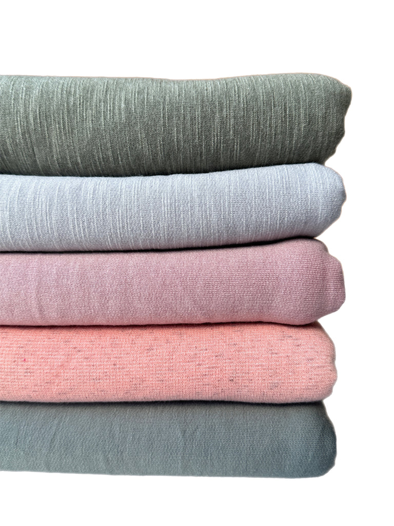 #7 French terry sweater knit bundles 8 yards total