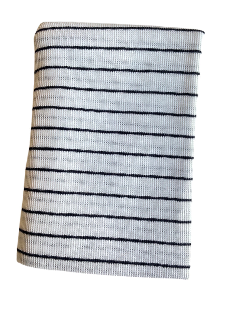Navy and white stripe thermal knit - Sincerely Rylee