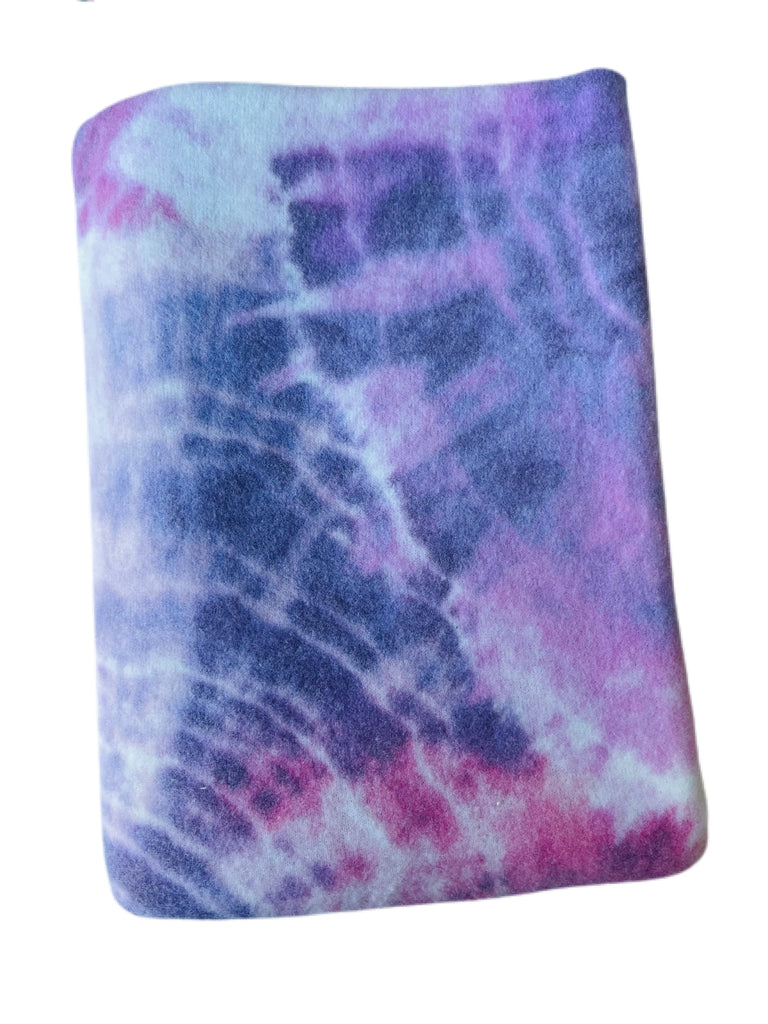 Pink and purple dizzy tie dye brushed hacci knit - Sincerely Rylee