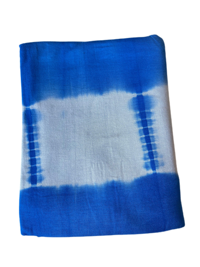 Funky tie dye blue and white rayon spandex - Sincerely Rylee