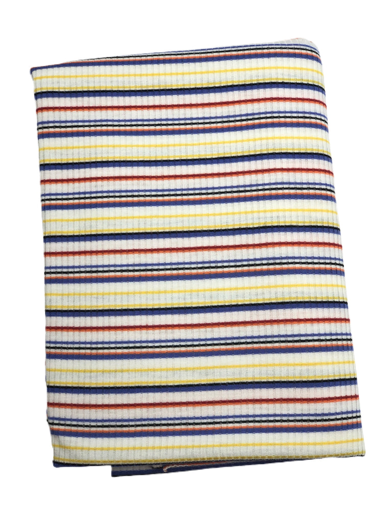 Yellow/orange/red/purple stripe rib knit - Sincerely Rylee