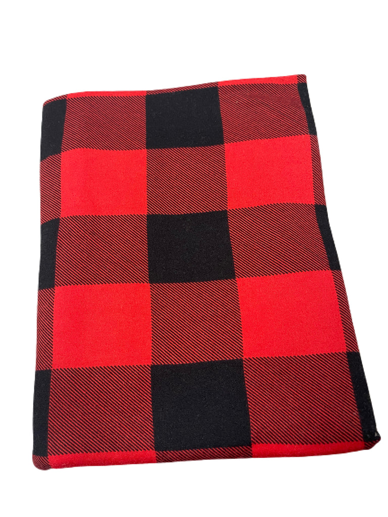 Traditional Buffalo plaid brushed poly knit - Sincerely Rylee