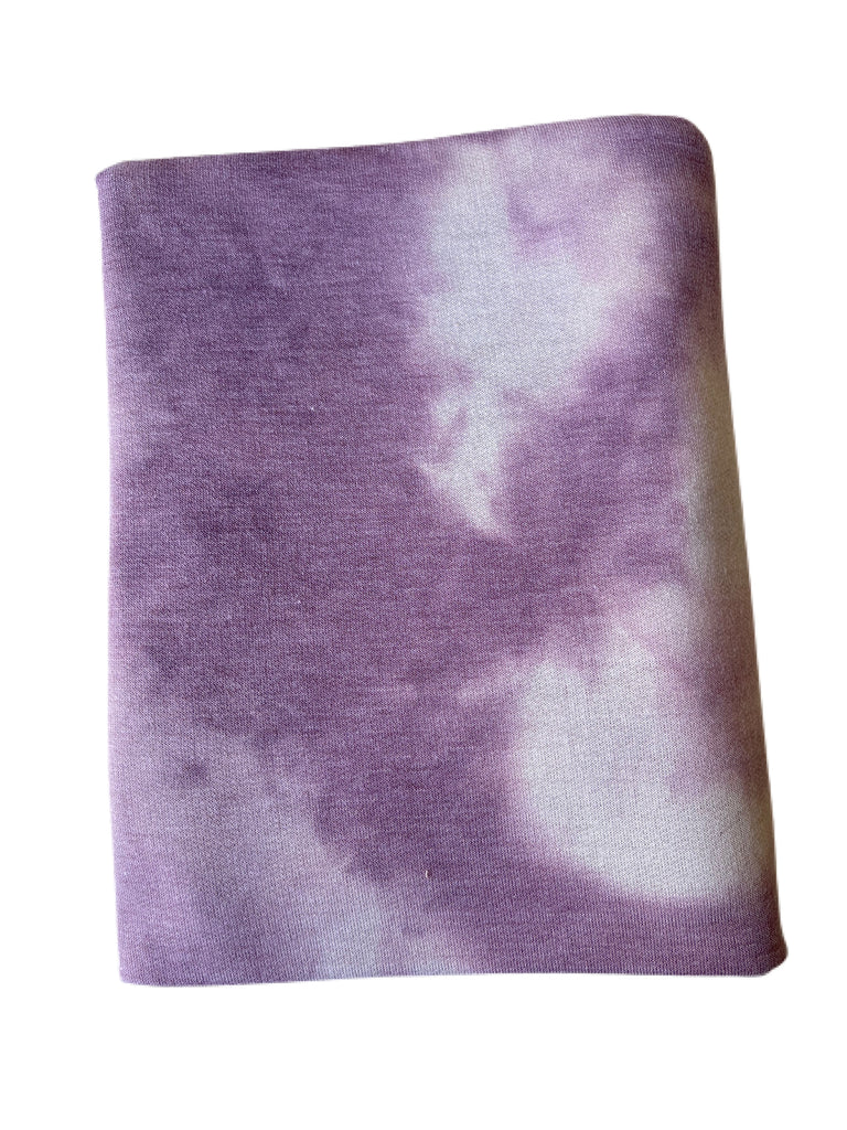 Purple and white tie dye French terry knit - Sincerely Rylee