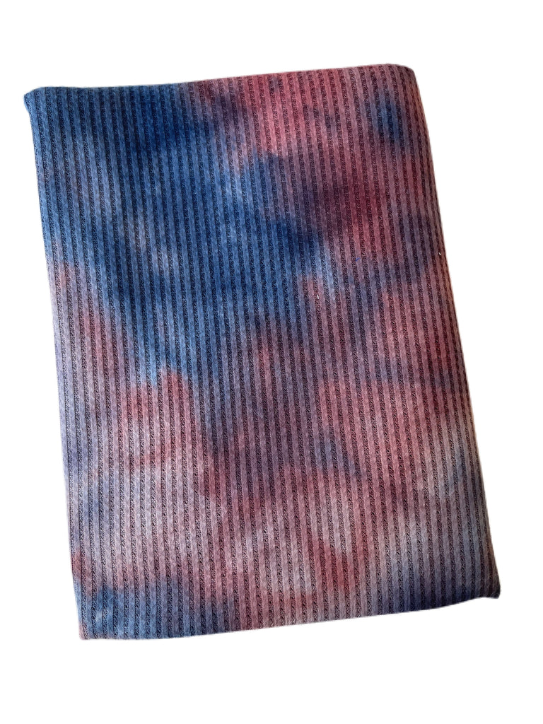 Navy and red tie dye thermal knit - Sincerely Rylee