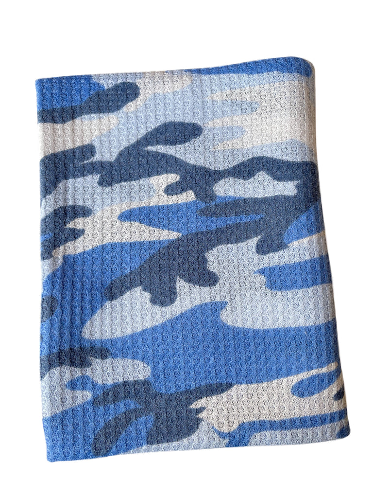 Camo blue waffle knit - Sincerely Rylee