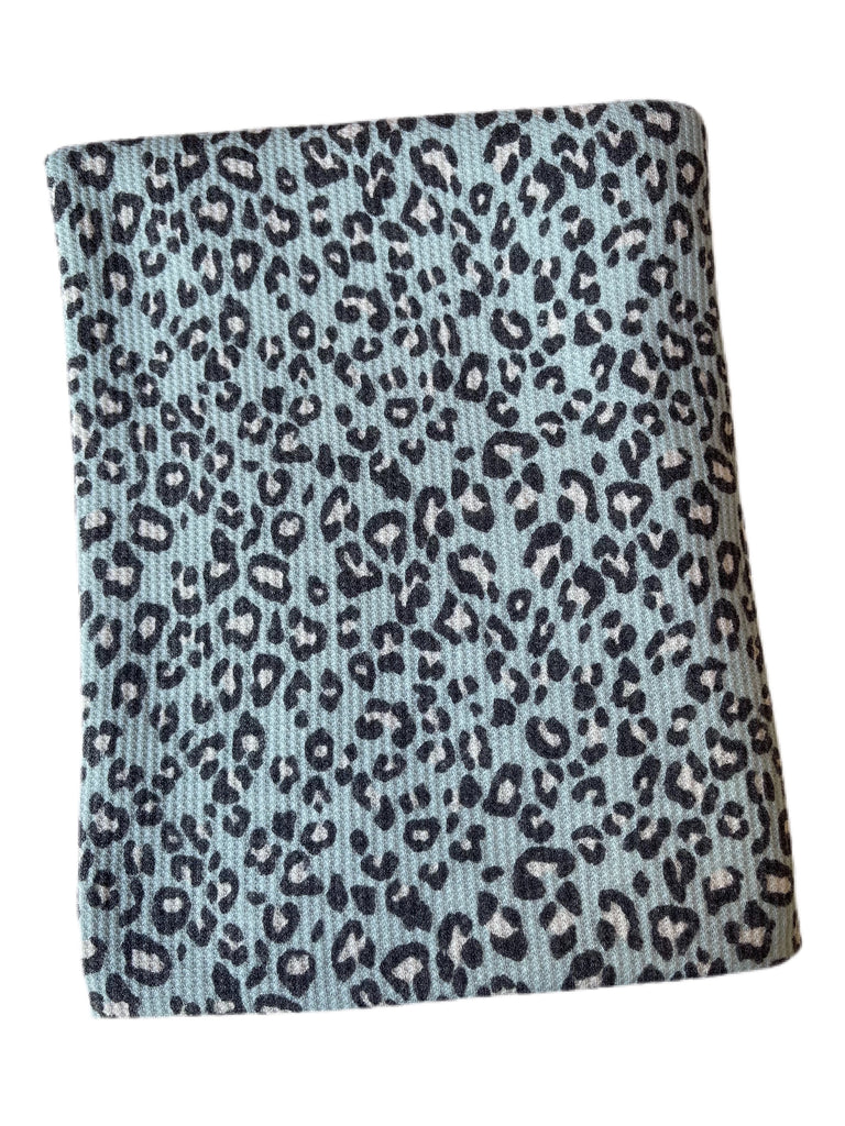 Coming soon baby blue cheetah thermal knit - Sincerely Rylee